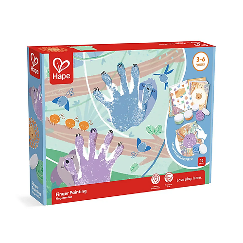 Игрушка HAPE Набор для творчества Пальчиковые краски