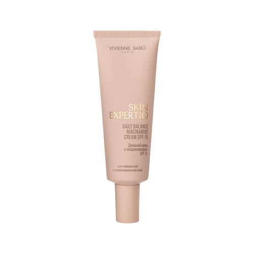 Крем для лица VIVIENNE SABO Крем для лица SKIN EXPERTIQ дневной с ниацинамидом SPF-15 (для нормальной и