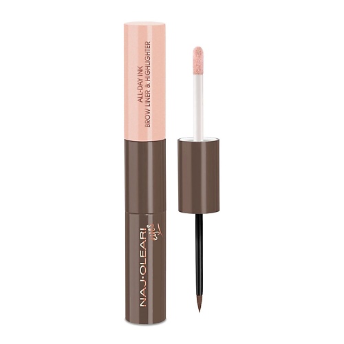 Карандаш для бровей NAJ OLEARI Подводка для бровей и хайлайтер 2-в-1 ALL-DAY INK BROW LINER & HIGHLIGHTER