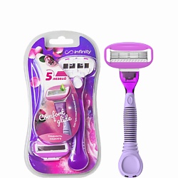 Женская бритва +2 сменные кассеты ComfortGlide
