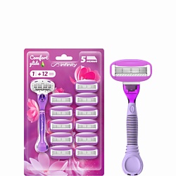 Женская бритва +12 сменных кассет ComfortGlide