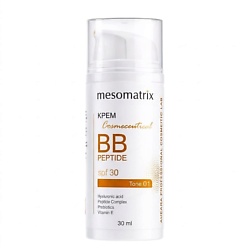 Крем BB PEPTIDE SPF 30 с пептидами, гиалуроновой кислотой и пребиотиками