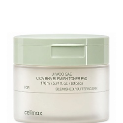 Тонер-пэды с BHA Ji Woo Gae Cica BHA Blemish Toner Pad