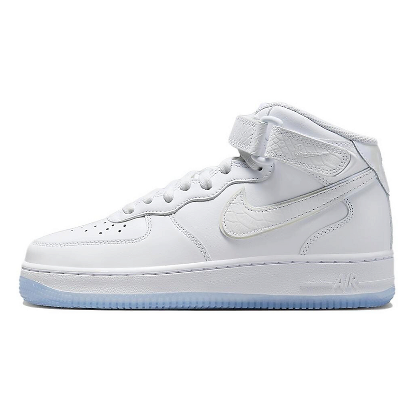 Изображение товара NIKE Кроссовки Air Force 1 Mid White Snakeskin Ice для женщин стильные и комфортные Изображение товара NIKE Кроссовки Air Force 1 Mid White Snakeskin Ice для женщин стильные и комфортные