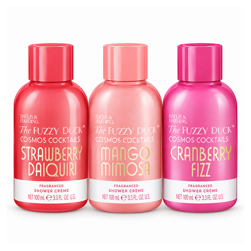 Изображение товара BAYLIS & HARDING Набор для душа The Fuzzy Duck Cotswold Cocktails Mini, 3 × 100 мл