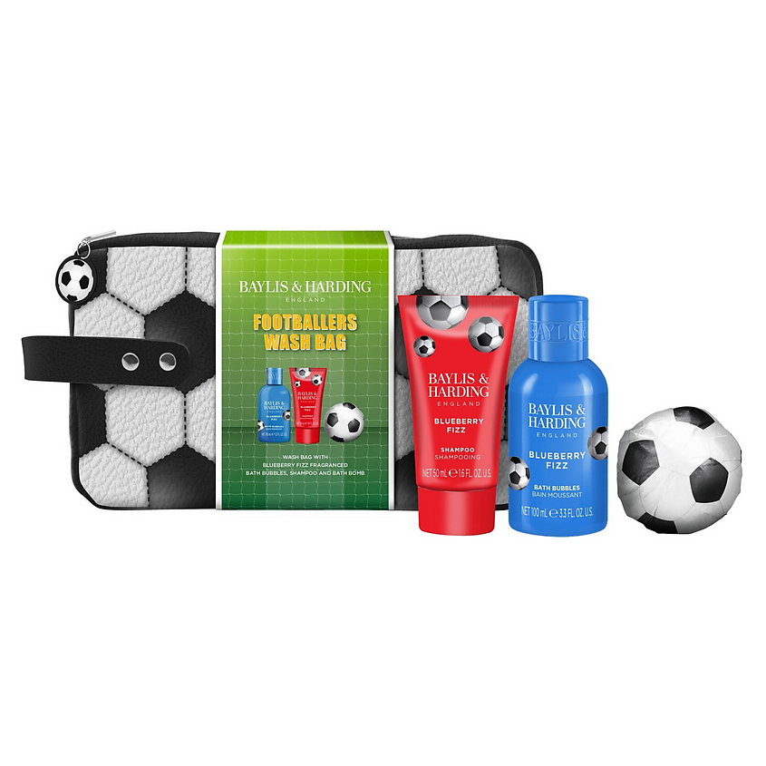 Изображение товара BAYLIS & HARDING Набор для ванны Footballers Wash Bag Blueberry Fizz, 4 шт. Изображение товара BAYLIS & HARDING Набор для ванны Footballers Wash Bag Blueberry Fizz, 4 шт.