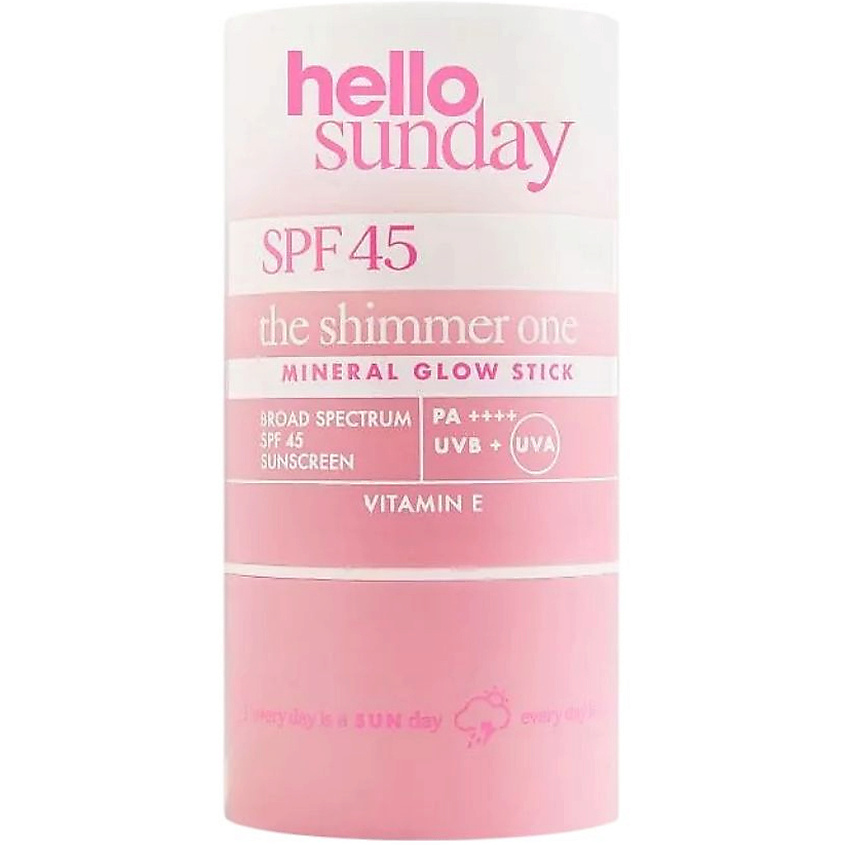 Изображение товара Минеральный солнцезащитный стик HELLO SUNDAY SPF 45 для лица и тела 20 г Изображение товара Минеральный солнцезащитный стик HELLO SUNDAY SPF 45 для лица и тела 20 г