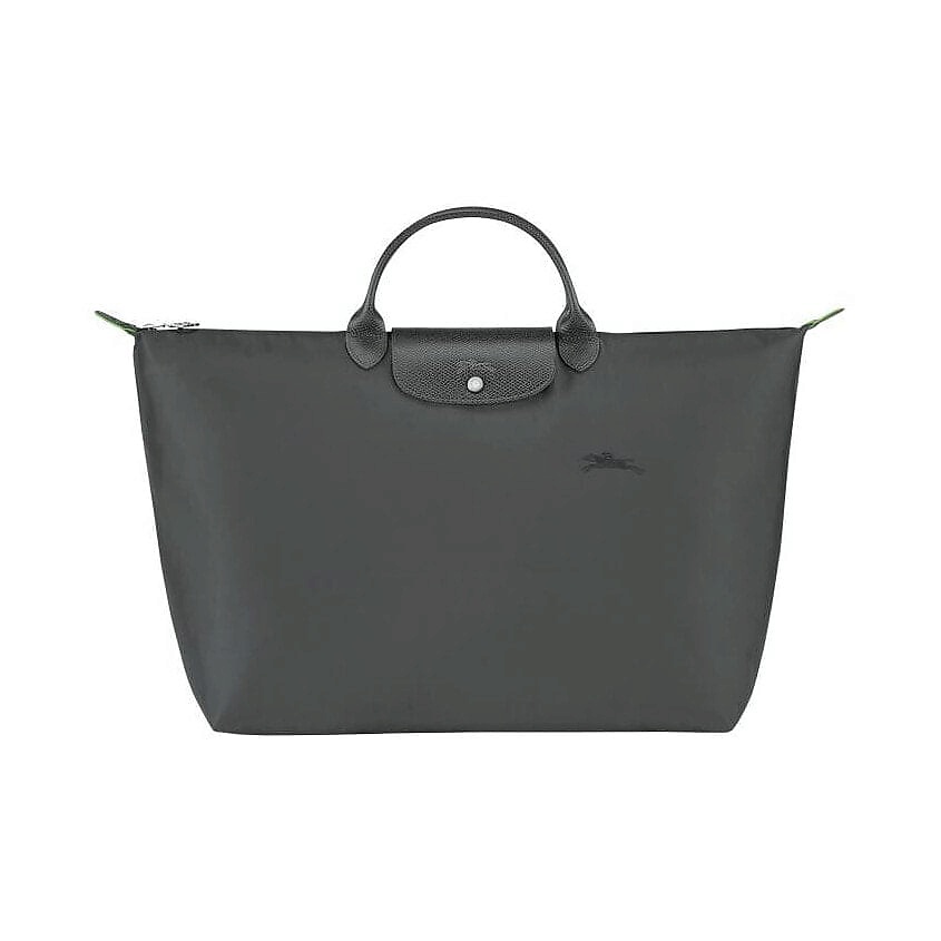 Изображение товара LONGCHAMP Сумка Le Pliage Green Canvas With Leather Trim Canvas Bag Large Size Women's Graphite Gray, Серый