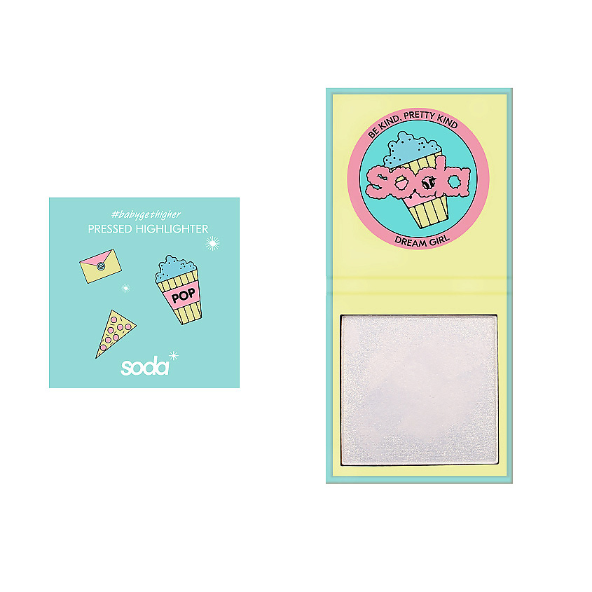 Изображение товара Компактный хайлайтер SODA pressed highlighter #babygethigher 9 г для сияния лица Изображение товара Компактный хайлайтер SODA pressed highlighter #babygethigher 9 г для сияния лица