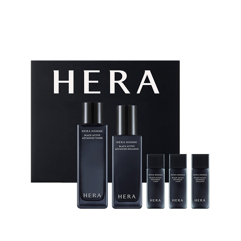 Изображение товара HERA Набор для ухода за лицом Men Black Active, 5 шт. Изображение товара HERA Набор для ухода за лицом Men Black Active, 5 шт.