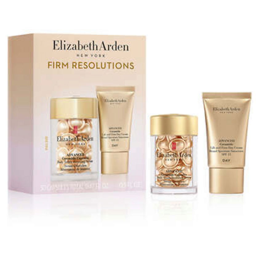 Изображение товара ELIZABETH ARDEN Набор Firm Resolutions, 30капсул+15мл Изображение товара ELIZABETH ARDEN Набор Firm Resolutions, 30капсул+15мл