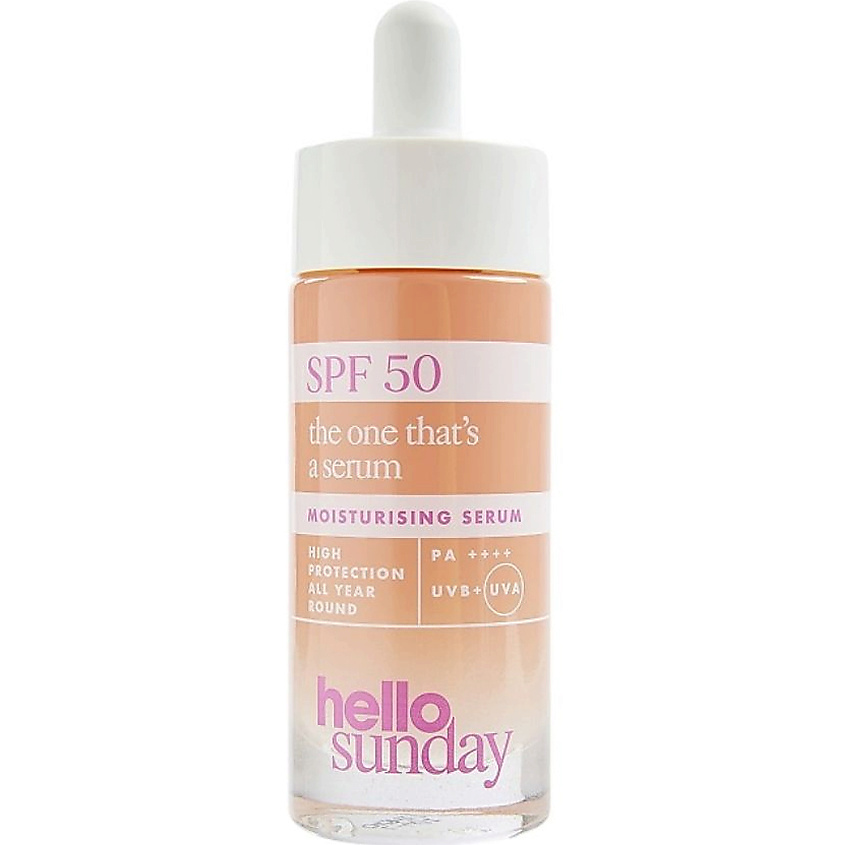 Изображение товара HELLO SUNDAY Сыворотка для лица SPF 50 увлажняющая быстро впитывающаяся 30 мл Изображение товара HELLO SUNDAY Сыворотка для лица SPF 50 увлажняющая быстро впитывающаяся 30 мл