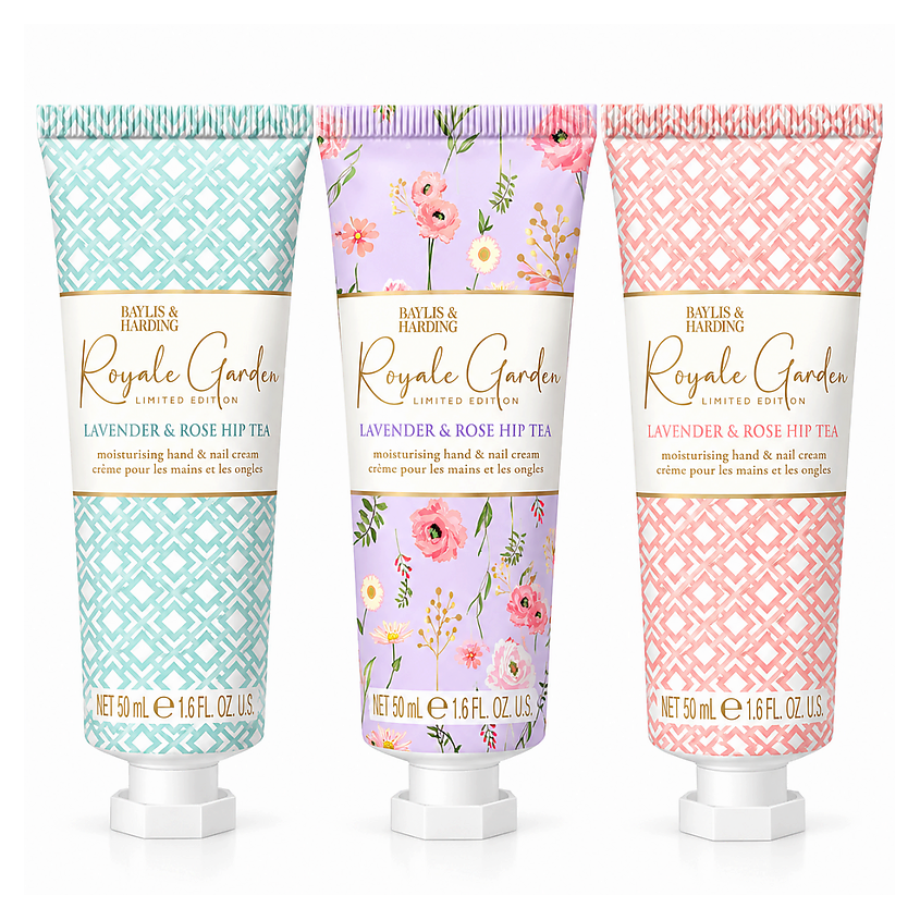 Изображение товара BAYLIS & HARDING Набор кремов для рук Royale Garden, 3 × 50 мл