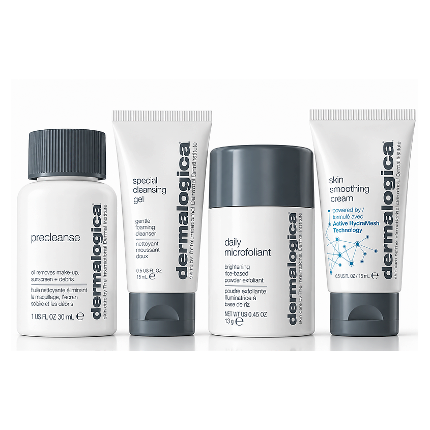 Изображение товара DERMALOGICA Набор для ухода за лицом Discover Healthy Skin, 30 мл + 15 мл + 13 г + 15 мл Изображение товара DERMALOGICA Набор для ухода за лицом Discover Healthy Skin, 30 мл + 15 мл + 13 г + 15 мл