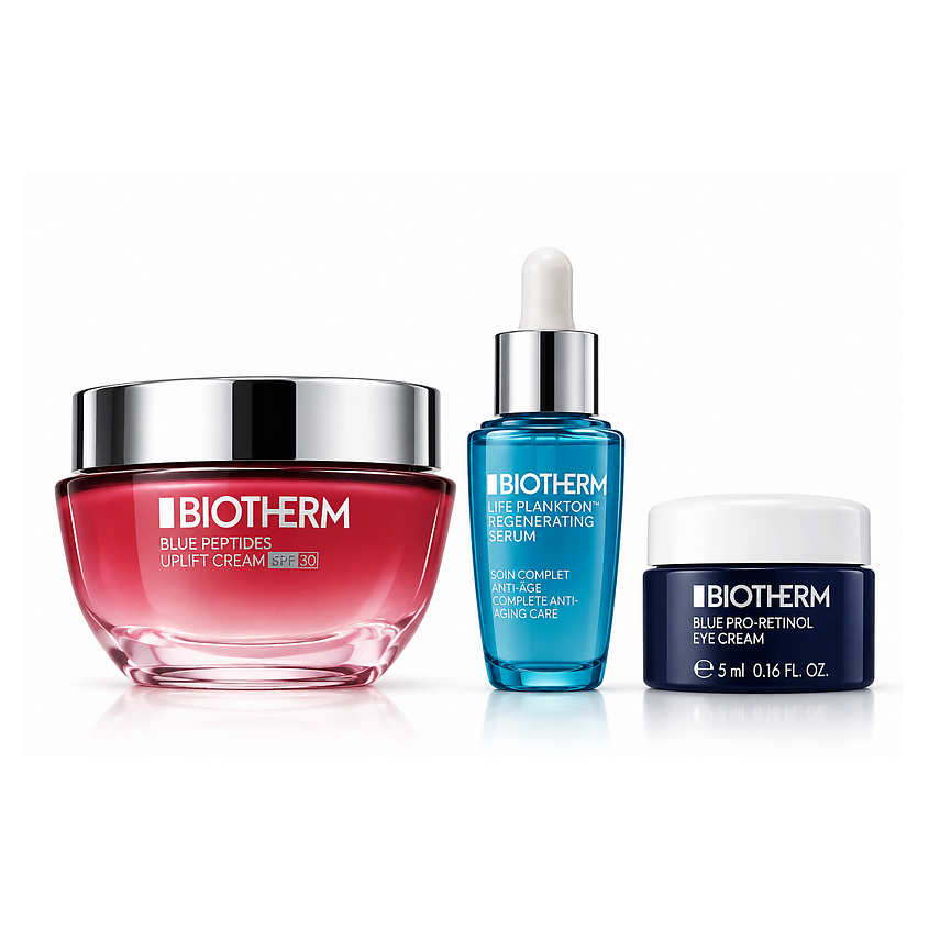 Изображение товара BIOTHERM Набор антивозрастного ухода Blue Peptides, 50 мл + 7 мл + 5 мл