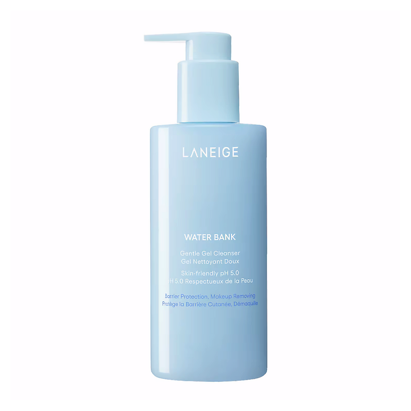 Изображение товара LANEIGE Гель для умывания Water Bank Gentle Gel Cleanser, 250 мл Изображение товара LANEIGE Гель для умывания Water Bank Gentle Gel Cleanser, 250 мл