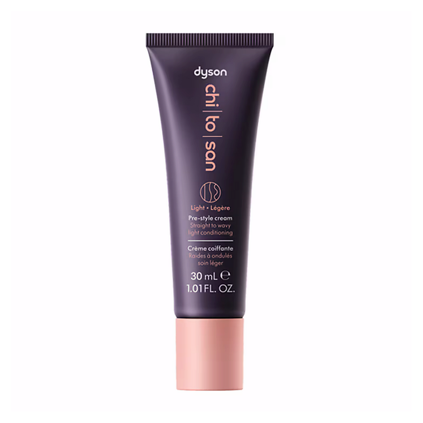 Изображение товара DYSON Крем для укладки Chitosan Pre-Style Cream Straight to Wavy Light, 30 мл