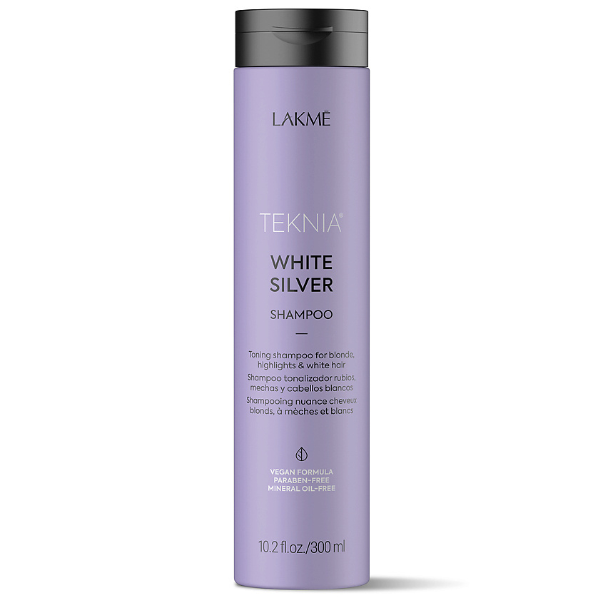 Изображение товара LAKME White Silver Shampoo - оттеночный шампунь для нейтрализации желтых оттенков волос 300 мл Изображение товара LAKME White Silver Shampoo - оттеночный шампунь для нейтрализации желтых оттенков волос 300 мл