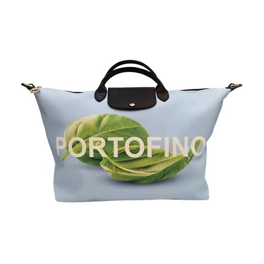 Изображение товара Стильная сумка Canvas Canvas Bag от Longchamp большого размера для женщин голубая