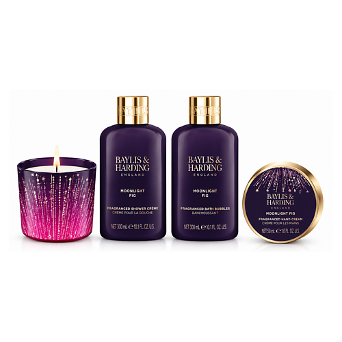 Набор средств для ухода за телом BAYLIS&HARDING BAYLIS & HARDING Набор для тела Moonlight Fig Candlelit Bathing