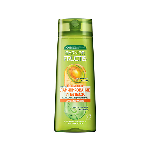 Шампунь для волос GARNIER Шампунь для волос FRUCTIS ЛАМИНИРОВАНИЕ И БЛЕСК
