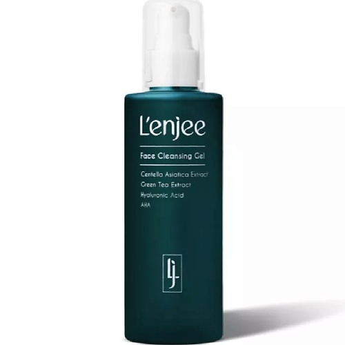 L'ENJEE Очищающий гель для лица с гликолевой кислотой и зеленым чаем 200