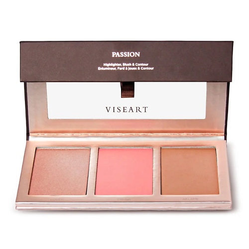Хайлайтер для лица VISEART Хайлайтер для лица VISEART Хайлайтер для лица Passion Highlighter Contour Blusher Palette