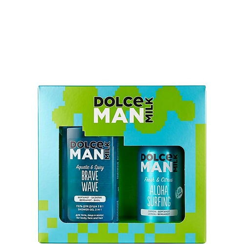 DOLCE MILK Набор 372 с гелем для душа Brave Wave и дезодорантом Aloha Surfing Man
