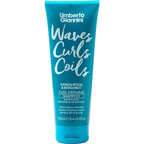 Шампунь для волос UMBERTO GIANNINI Шампунь для волос WAVES, CURLS & COILS WASH