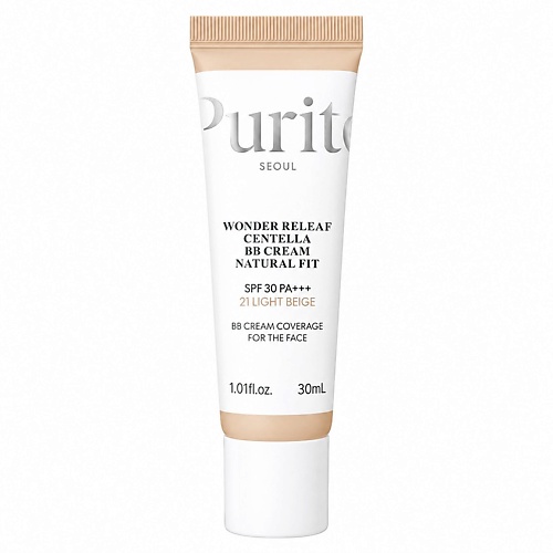 PURITO Wonder Releaf Centella BB Cream Natural Fit #21 Light Beige 30