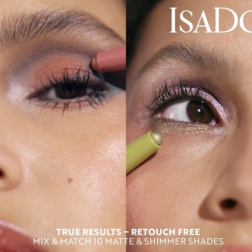 Тени для век ISADORA ISA DORA Тени для век ISADORA Тени для векISA DORA The Matte Eyeshadow Stick Longwear &