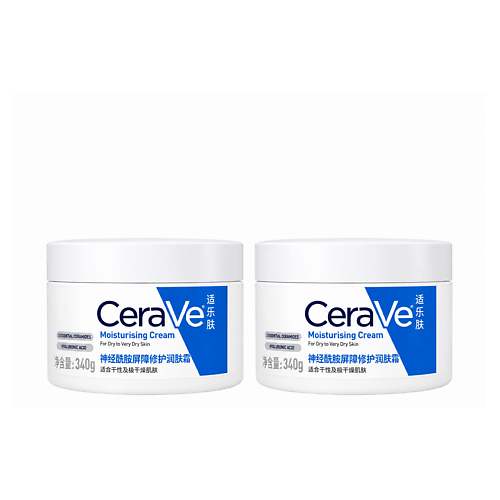 CERAVE Набор увлажняющих кремов для лица и тела Moisturizing Cream