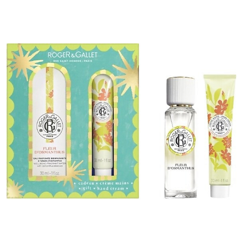 Набор парфюмерии ROGER & GALLET Подарочный набор Roger&Gallet Fleur D'Osmanthus Christmas Туалетная вода+крем для рук
