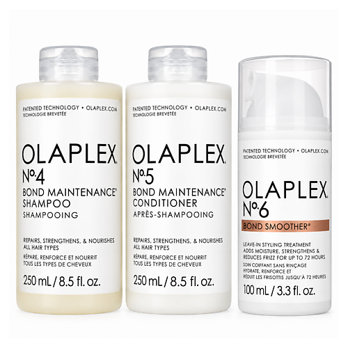 Набор для ухода за волосами OLAPLEX Набор для ухода за волосами No.4, No.5 и No.6 Bond Smoother