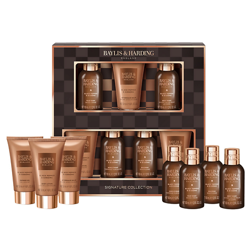 Набор средств для ухода за телом BAYLIS&HARDING BAYLIS & HARDING Подарочный набор для мужчин Black Pepper & Ginseng His Essential Luxuries