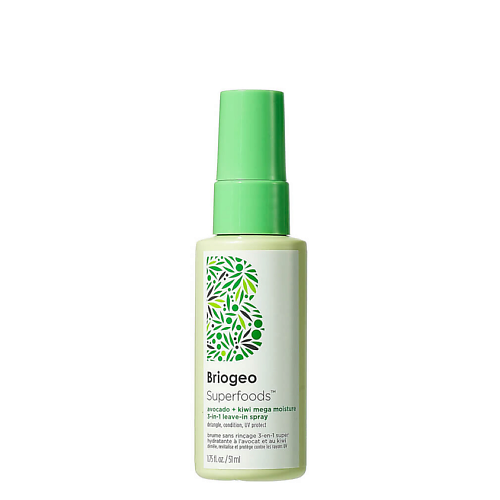 BRIOGEO Спрей для волос Superfoods Avocado + Kiwi Mega Moisture 3-in-1 51