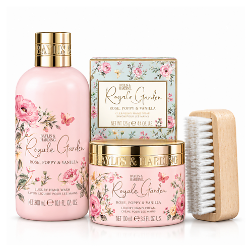 Набор средств для ухода за телом BAYLIS&HARDING BAYLIS & HARDING Набор для ухода за руками Royale Garden Rose, Poppy & Vanilla
