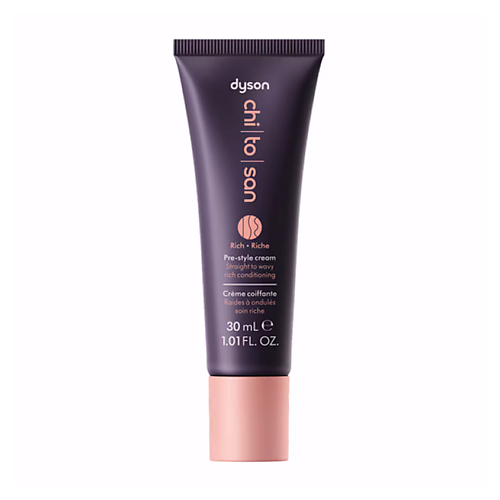 Несмываемый кондиционер для волос DYSON Крем для укладки Chitosan Pre-Style Cream Straight to Wavy Rich
