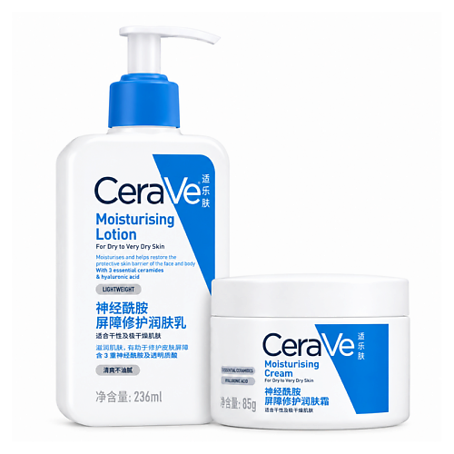 CERAVE Набор для лица и тела Moisturising Cream & Lotion