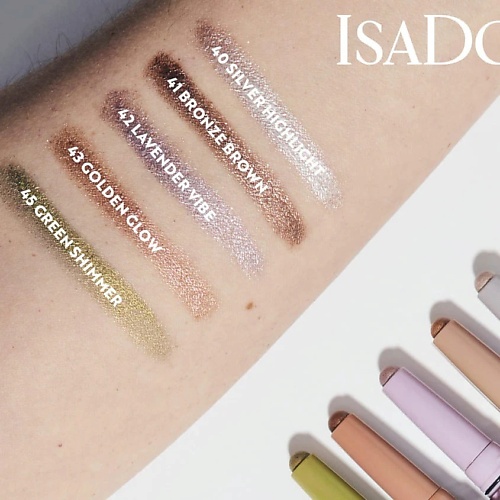 Тени для век ISADORA ISA DORA Тени для век ISADORA Тени для векISA DORA The Shimmer Eyeshadow Stick Longwear &