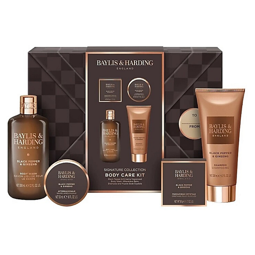 Набор средств для ухода за телом BAYLIS&HARDING BAYLIS & HARDING Подарочный набор для мужчин Black Pepper & Ginseng Body Care Kit