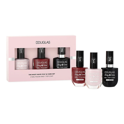 DOUGLAS Набор лаков для ногтей Collection Stay & Care Gel The Must-Have
