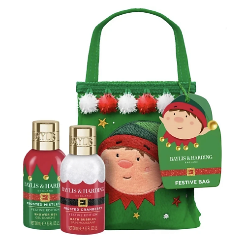 Набор средств для ухода за телом BAYLIS&HARDING BAYLIS & HARDING Подарочный набор Festive Elf Beauty Bag Gift Set