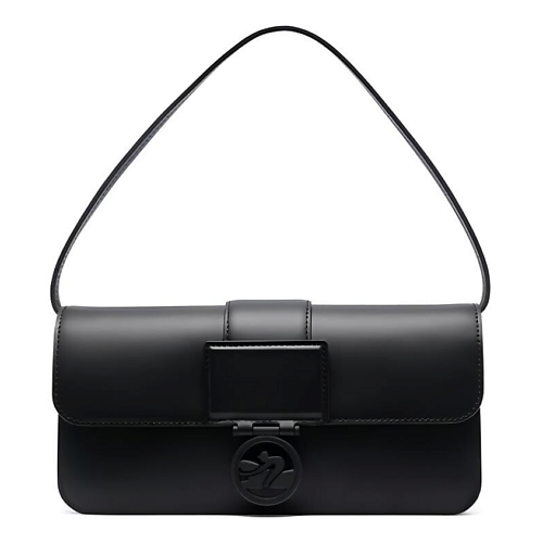 Сумка LONGCHAMP Сумка BOX-TROT Calfskin Baguette Bag One Shoulder Handbag Medium Size Women's Black