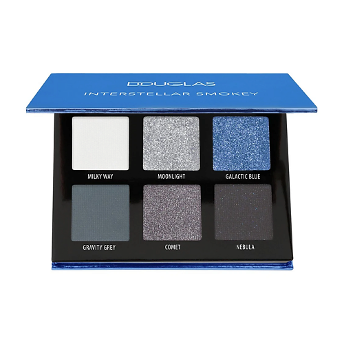 Тени для век DOUGLAS Палетка теней для век Collection Interstellar Smokey Mini