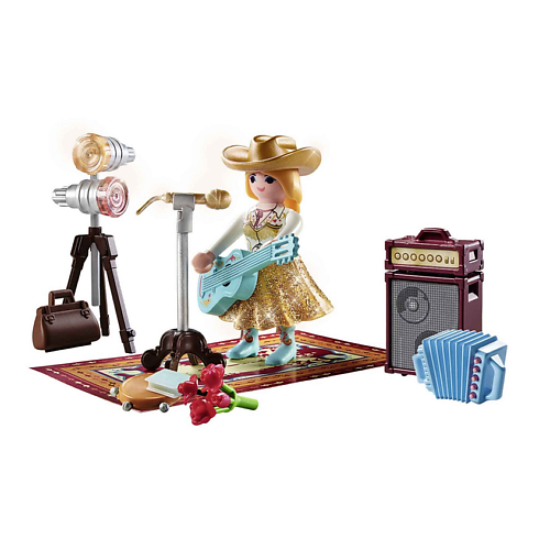 Развивающая игрушка PLAYMOBIL Игровой набор Family Fun Кантри-певица 71184
