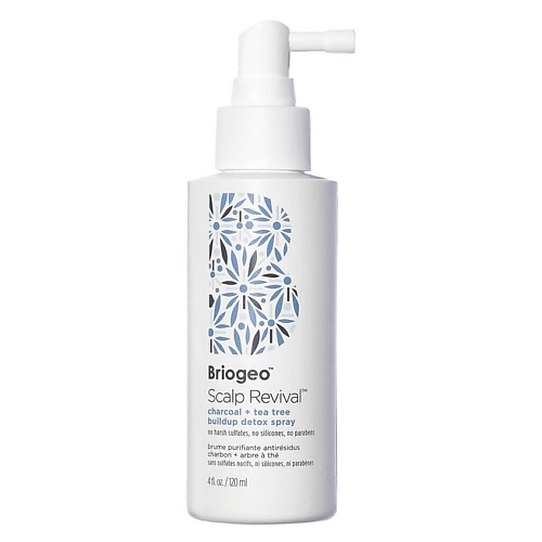 BRIOGEO Спрей для кожи головы Scalp Revival Charcoal + Tea Tree Detox 120