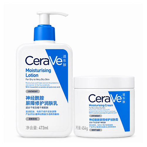 CERAVE Набор для лица и тела Moisturising Cream & Lotion