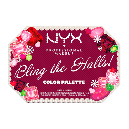 Палетка NYX Professional Makeup NYX PROFESSIONAL MAKEUP Палетка теней Xmas Bling The Halls Color Palette