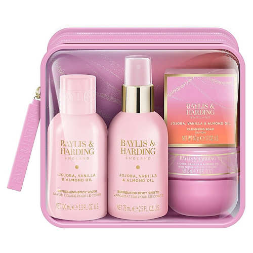 BAYLIS&HARDING BAYLIS & HARDING Подарочный набор Jojoba, Vanilla & Almond Oil Travel Wash Bag